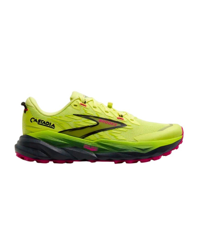 Chaussures de Trail Brooks Cascadia 19 Femme Jaune