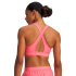 Sutiã esportivo de Fitness Under Armour Crossback Mid Bra Mulher Rosa
