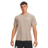 Camiseta de Fitness Under Armour Tech Textured Ss Homem Marrom