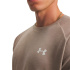 Camiseta de Fitness Under Armour Tech Textured Ss Homem Marrom
