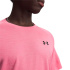 Camiseta de Fitness Under Armour Tech Textured Ss Homem Rosa