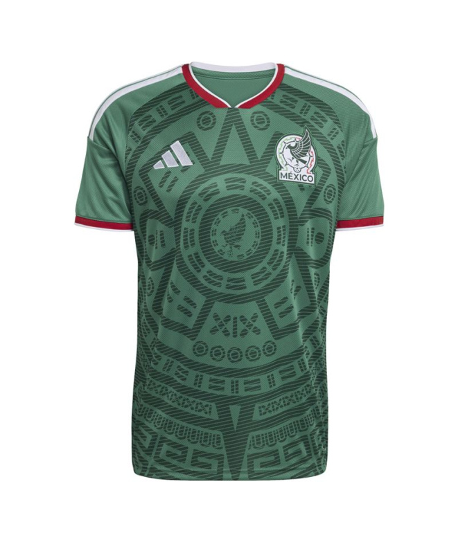 Camiseta de Futebol adidas México H Homem Verde
