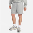 Calça Nike Club French Terry Flow Shorts Homem Cinza