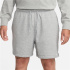 Calça Nike Club French Terry Flow Shorts Homem Cinza