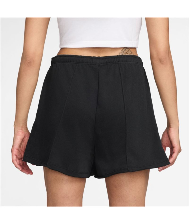 Calça Nike Nsw Offln Chll Ft Short Mulher Preto