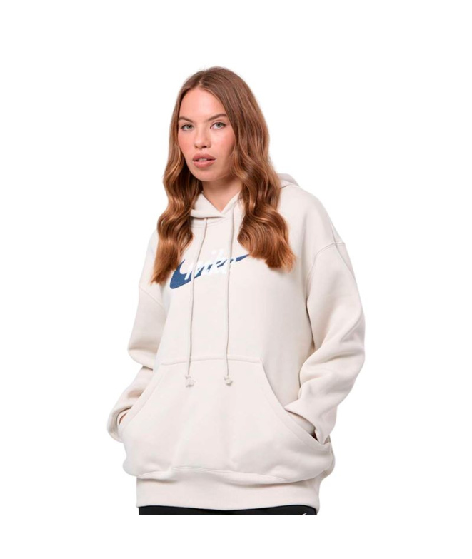 Moletom Nike Nsw Phnx Flc Os Logo Hdy Mulher...