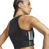 Camiseta de Running adidas Adizero Crop Mulher Preto
