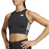 Camiseta de Running adidas Adizero Crop Mulher Preto