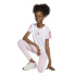 Camiseta adidas Jg 3 Bandas Menina Branco/Rosa