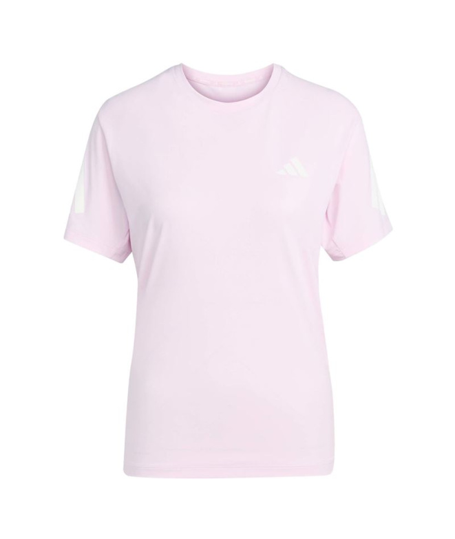 Camiseta de Running adidas Adi365/ Mulher Rosa