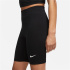 Malhas Nike Sportswear Classic High-Waisted 8" Biker Shorts Mulher Preto/Cinza