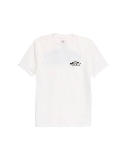 T-shirt Vans Double Standard Ss Blanc Enfant