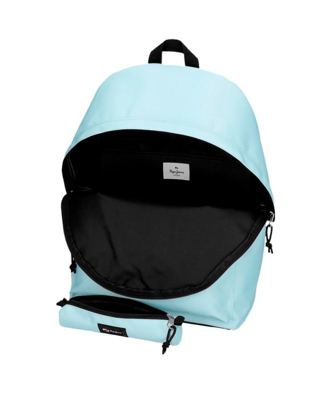 Mochila Pepe Jeans 44Cm. Adaptável Pjl Aris...