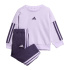 Conjunto adidas 3Bandas Ft Jog 240 Bebês Roxo