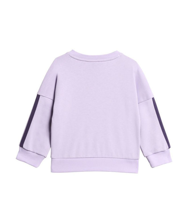 Conjunto adidas 3Bandas Ft Jog 240 Bebês Roxo