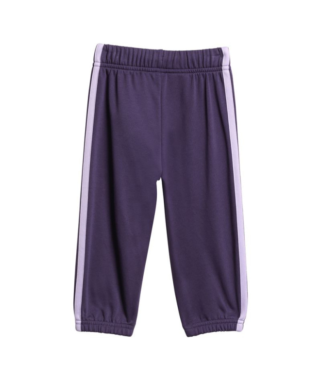 Conjunto adidas 3Bandas Ft Jog 240 Bebês Roxo