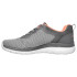 Zapatillas Skechers Bountiful - Quick Pa Mujer Gray Engineered Mesh / Coral Trim