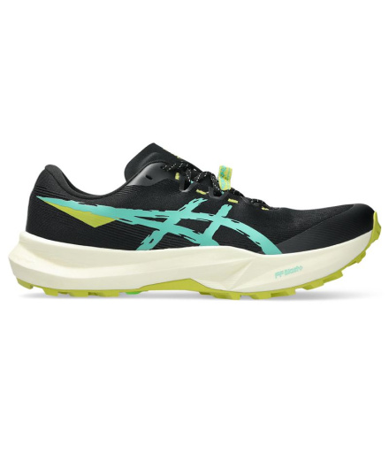 Chaussures de Trail ASICS Fuji Lite 6 Homme Noir/Vert