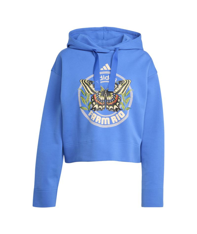 Sudadera de Fitness Adidas Farm Hoodie Mujer Azul
