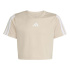Ensemble de Fitness adidas Jg Tr-Es 3Stripes Set Fille Licr/Blanc