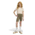 Ensemble de Fitness adidas Jg Tr-Es 3Stripes Set Fille Licr/Blanc