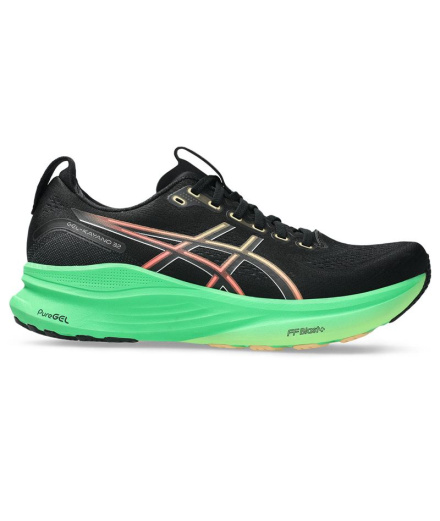 Chaussures de Running ASICS Gel-Kayano 32 Homme Noir/Vert
