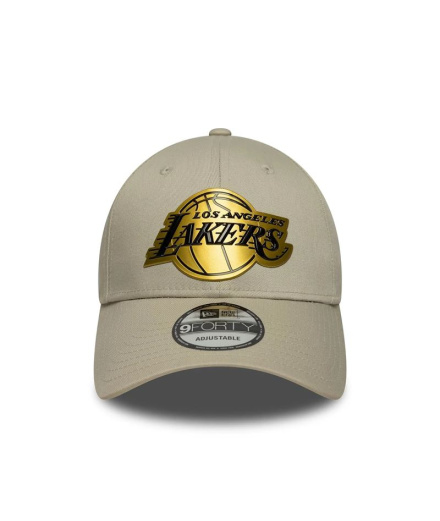 Gorra New Era 9FORTY Metalizada NBA de Los Ángeles Lakers...