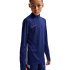 Camiseta de Fútbol Nike Academy Dri-Fit Long-Sleeve 1/4-Zip Infantil Azul Void/Negro/Blanco