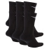 Calcetines de Fitness Nike Everyday Plus Cushioned Crew (6 Pairs) Hombre Negro/Gris