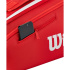 Saco de raquetes de Tênis Wilson Super Tour Wilson Red 9Pk 2025 Vermelho