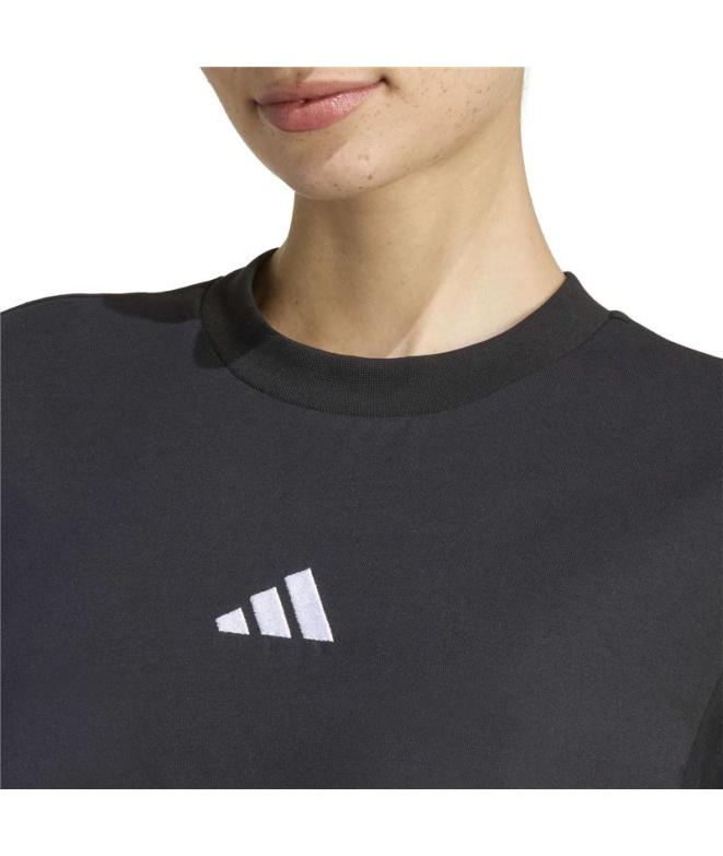 Vestido adidas 3 Bandas Dre Mulher Preto/Branco