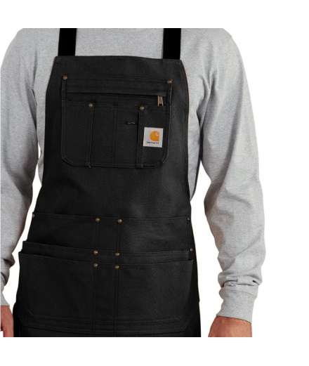 Salopette Carhartt Tablier en toile ferme Homme Noir