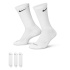 Meias de Fitness Nike Everyday Plus Cushioned Crew (3 Pares) Branco
