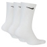 Meias de Fitness Nike Everyday Plus Cushioned Crew (3 Pares) Branco