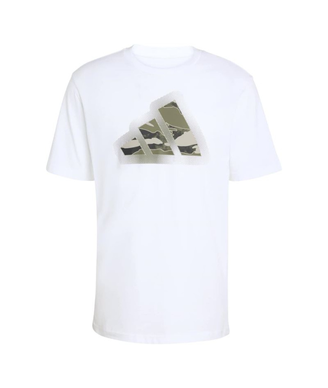 Camiseta adidas Camo Mod L Homem Branco