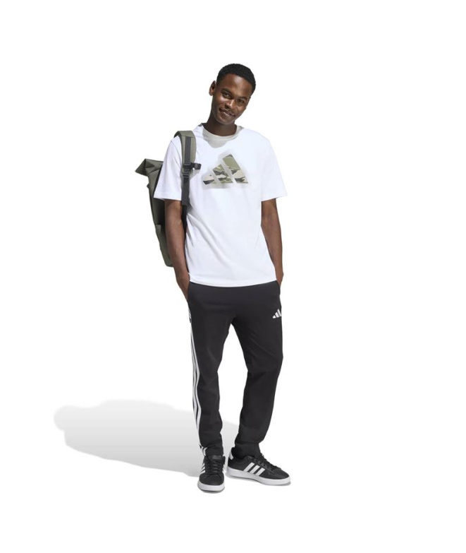 T-shirt adidas Camo Mod L Homme Blanc