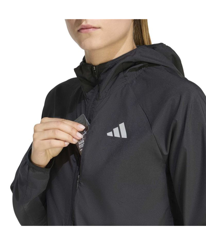 Veste de Running adidas Run Ess Femme Noir