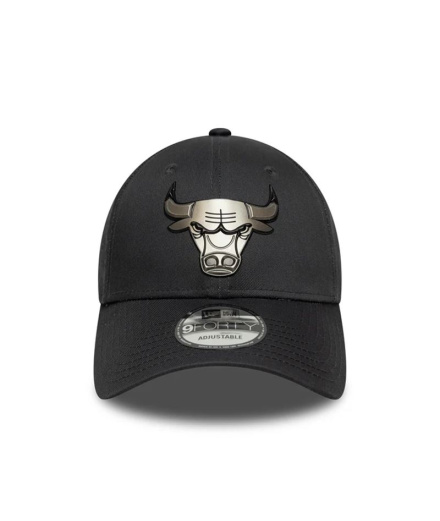 Gorra New Era Chicago Bulls NBA Metallic Charcoal 9FORTY...