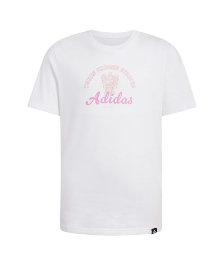 Camiseta adidas Food 2 Infantil Branco