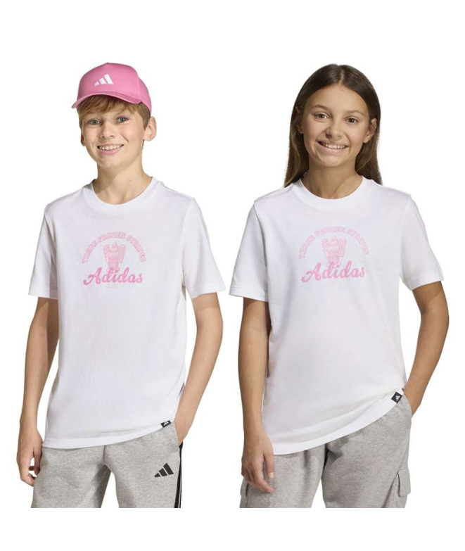 T-shirt adidas Food 2 Enfant Blanc
