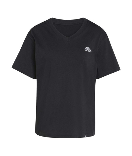 Camiseta adidas Slide Vneck Mujer Negro