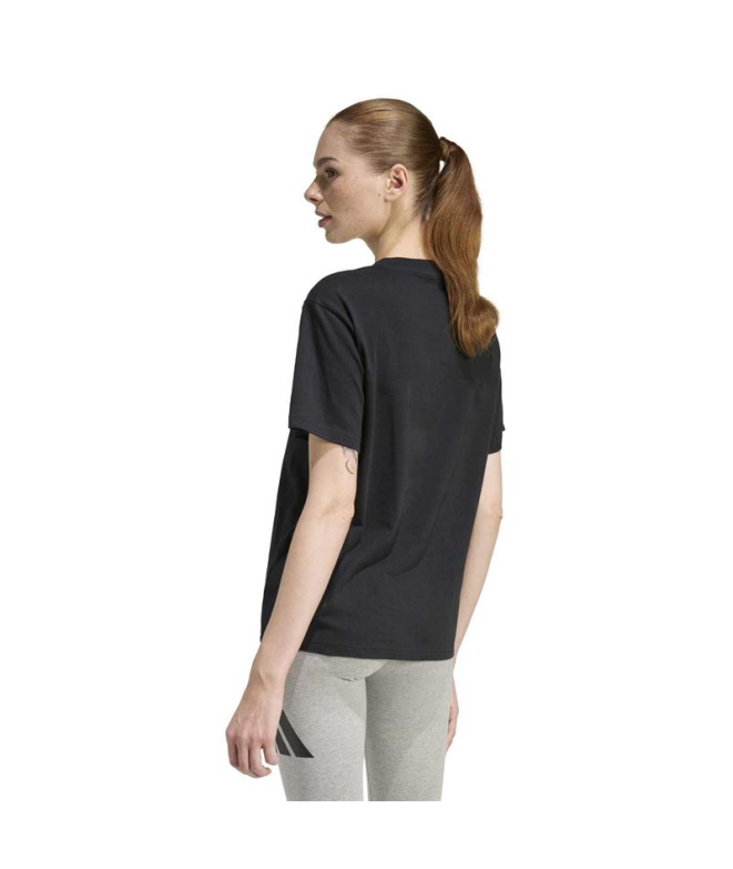 Camiseta adidas Slide Vneck Mujer Negro