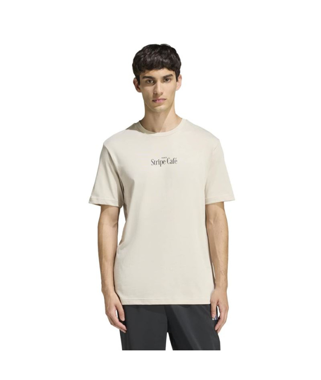 T-shirt adidas Boîte à donuts Homme Crème