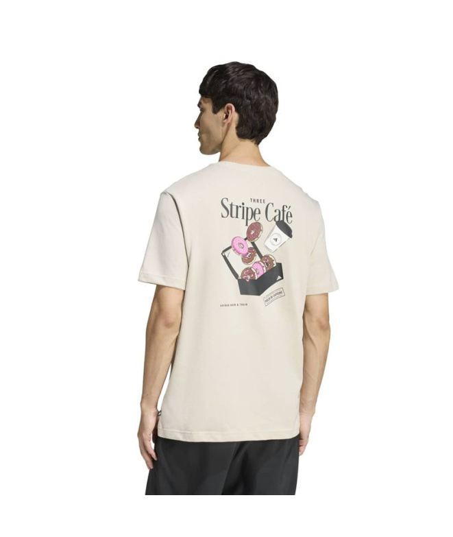 Camiseta adidas Donut Box Hombre Crema