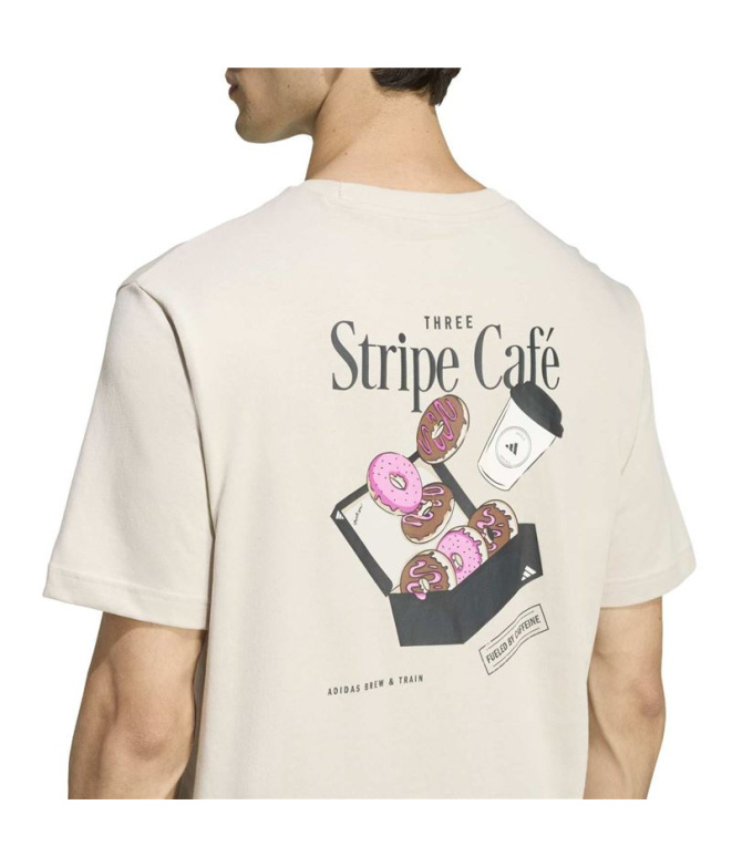 Camiseta adidas Donut Box Homem Creme