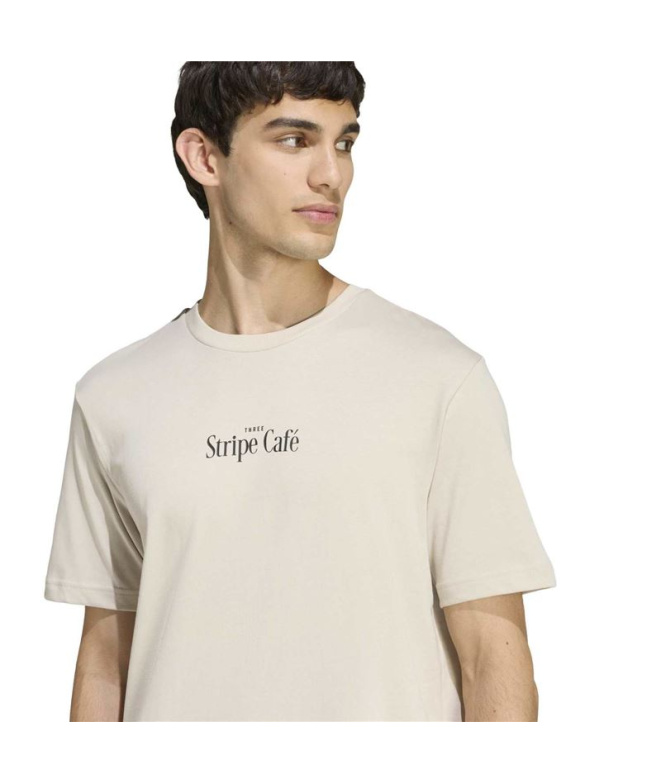 T-shirt adidas Boîte à donuts Homme Crème