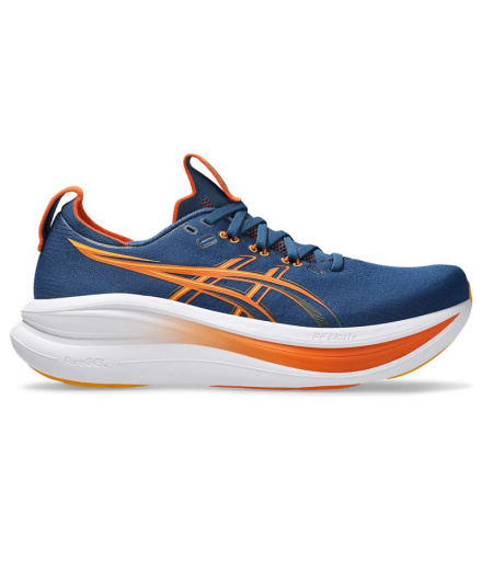 Chaussures de Running ASICS Gel-Nimbus 28 Homme Bleu/Orange