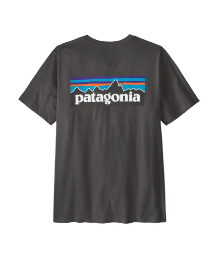 Camiseta Patagonia M'S P-6 Logo Ink Homem Preto