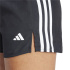 Calça de Fitness adidas 3 Bandas Short High R Mulher Preto/Branco