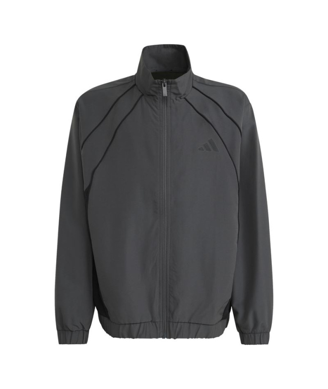 Chandal adidas Cb Wv Ts Enfant Gris/Noir/Blanc